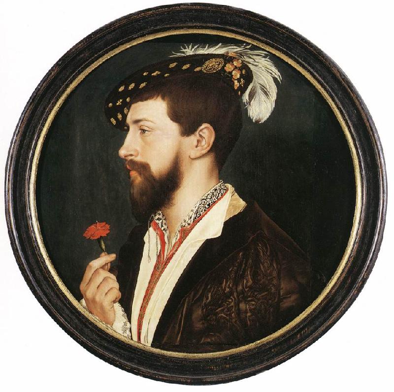 HOLBEIN, Hans the Younger Portrait of Simon George sf Sweden oil painting art